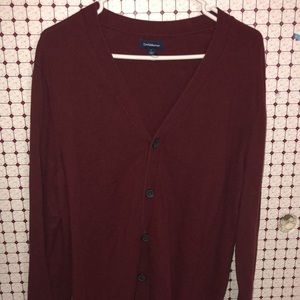 Men’s Large Maroon Cardigan